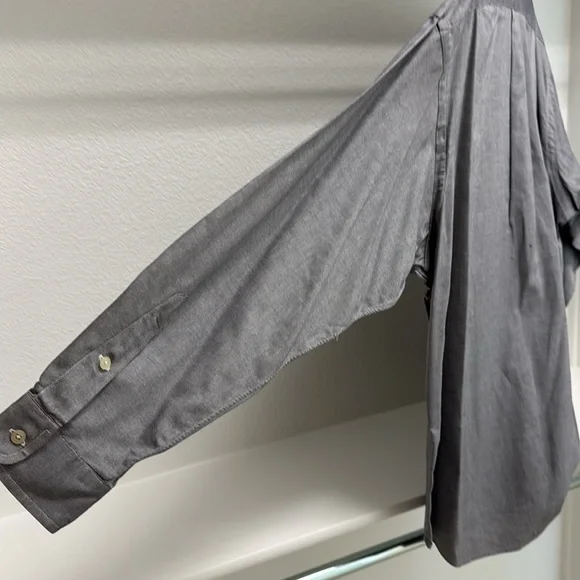 Ralph Lauren Golf Tilden 100% Cotton Men’s XL Long Sleeve Button Down Gray Shirt - Picture 7 of 11